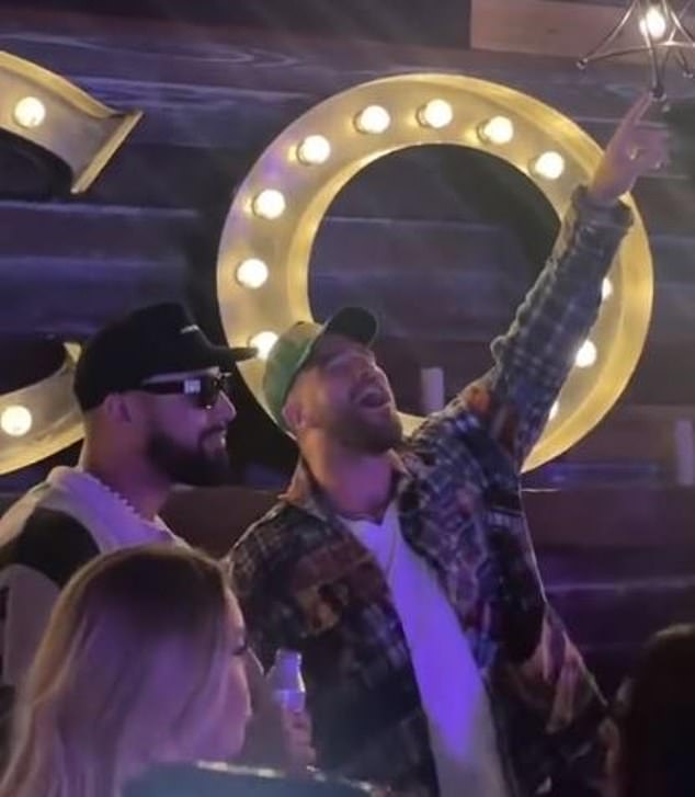 Travis Kelce was spotted dancing to the Taylor Swift classic 'Love Story' at a bar in Texas