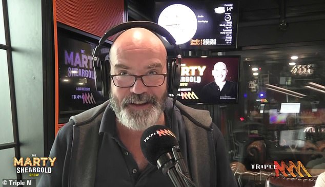 The radio star's departure from the show follows reports that the Melbourne radio host was ejected by security during the match for offensive behavior