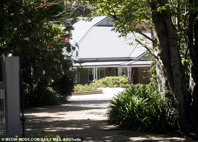 Sheargold retreated to his property and refused to open the door to a journalist from Daily Mail Australia