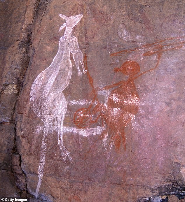 Men had entered Warayuki, a sacred cave site of the Aṉangu people in Uluru-Kata Tjuta National Park on August 11, 2022 and destroyed sacred rock art (stock image)