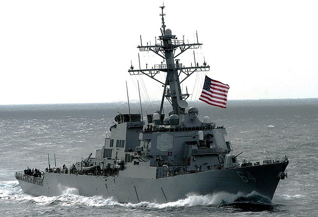 It is unclear whether the warship USS Carney was the intended target of the missiles fired from Yemen on Thursday