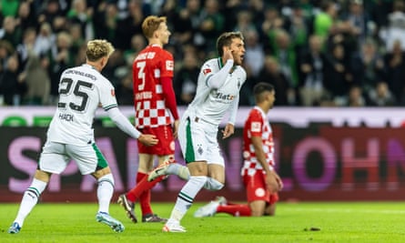 Scally's goal against Mainz was his first in the Bundesliga for two years.