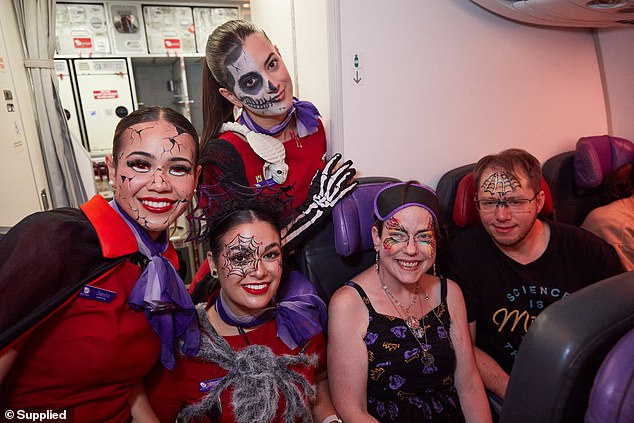 To keep the terrifying fun going, Virgin Australia also invited the entire frontline to give their uniforms a hair-raising twist over the next 24 hours