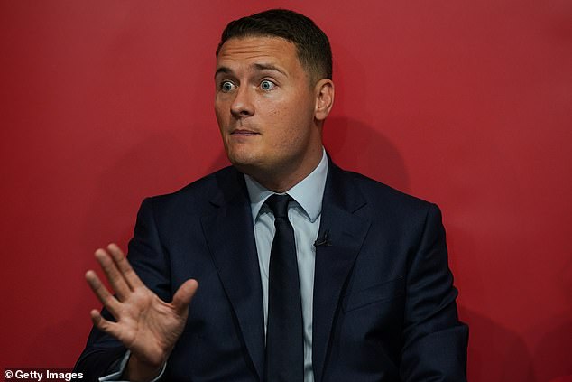 Wes Streeting (pictured at the Labor Party conference in Liverpool on Sunday) has been accused of 