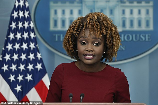 White House press secretary Karine Jean-Pierre called the statements of some Democratic members of Congress 