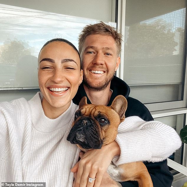 AFL star Nathan Broad and his television personality wife Tayla saw their French bulldog caught up in the delays and claim their pet was left in a crate without food for up to 14 hours as they sent him from Melbourne to Perth