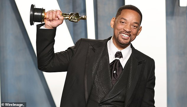 Solo venture: Will Smith will star in an exciting new venture hosting a podcast series from Wondery and Audible, launching this week (pictured, at the Oscars 2022)