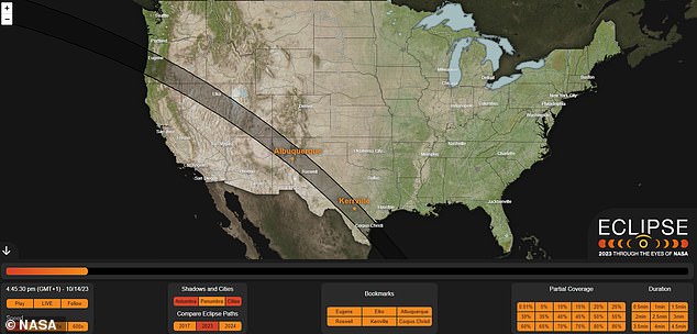 JUST THE VIEW: Stargazers in the United States, Mexico and parts of South America this month will enjoy a dazzling spectacle of a solar eclipse 