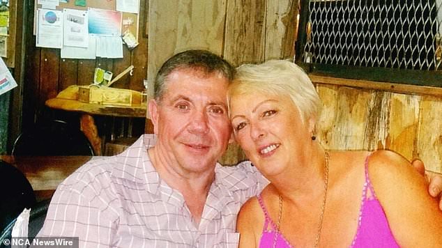 Sharon Graham (right) has been jailed for life for the murder of her ex-partner Bruce Saunders (left) after he was fed to a wood chipper in 2017.  Photo: supplied