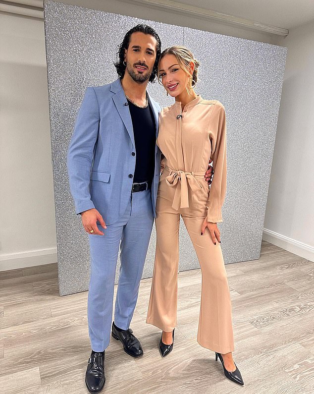 Shock: Zara McDermott was forced to leave rehearsals strictly early to accompany her boyfriend Sam Thompson to hospital due to kidney problems (pictured with Graziano Di Prima)