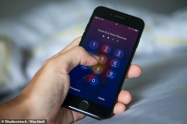 iPhone users have taken to social media this week amid concerns that their smartphones are turning off in the middle of the night (stock photo)