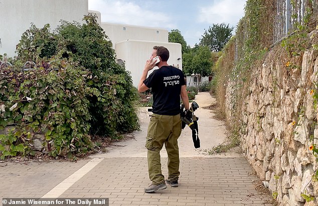 As we talk, a warning comes over the radio.  Mr. Goldman and his colleagues grab their weapons and put on their flak jackets.  A drone can be heard above us.  We are told that armed infiltrators have been spotted in the Shebaa Farms area, on the high ground that dominates the kibbutz.  We have to leave and later learn that the infiltrators have been 'neutralized' by an Israeli drone