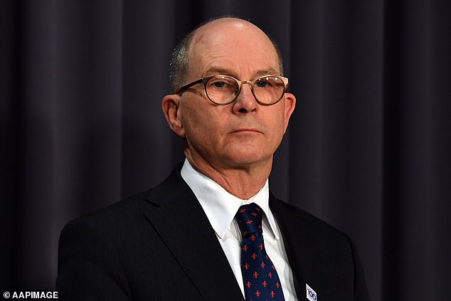 Australia's top doctor Paul Kelly (pictured) said the government will maintain 'targeted surveillance and monitoring of COVID-19 through established national and sentinel surveillance programs'