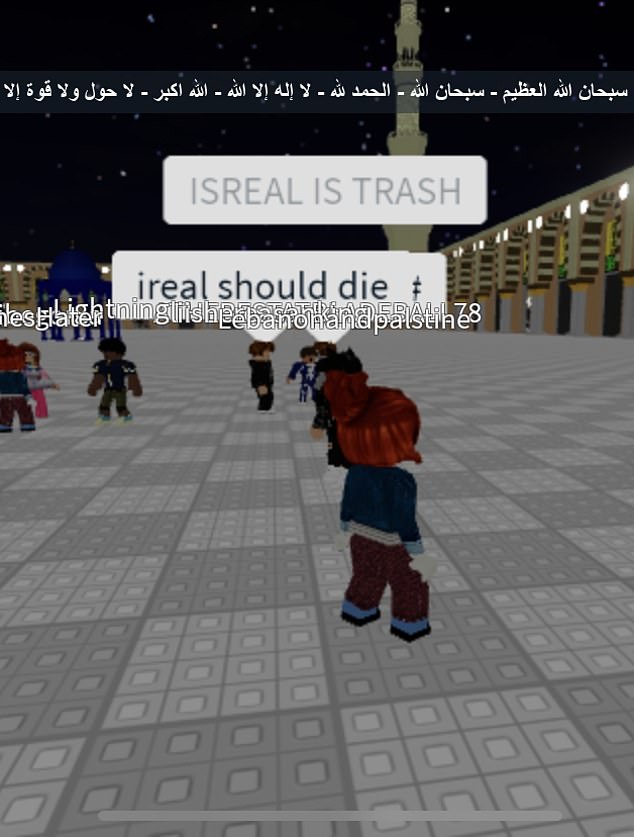 Some messages posted on Roblox platforms included 