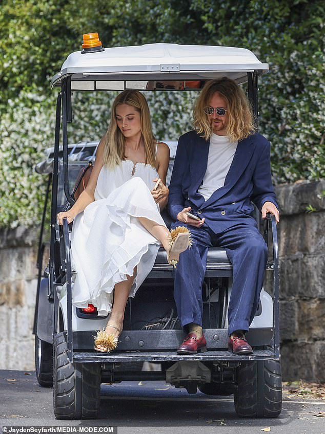 Bridget Malcolm and her husband Nathaniel Hoho were also spotted at the event.  The pair were accompanied on a buggy