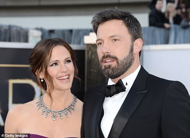 Back in the day: Affleck and Garner first met while working on films like Pearl Harbor and Daredevil, in which they starred;  they are pictured in February 2013