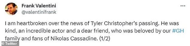 1698834569 37 Tyler Christophers Charmed co star Alyssa Milano and fellow General Hospital