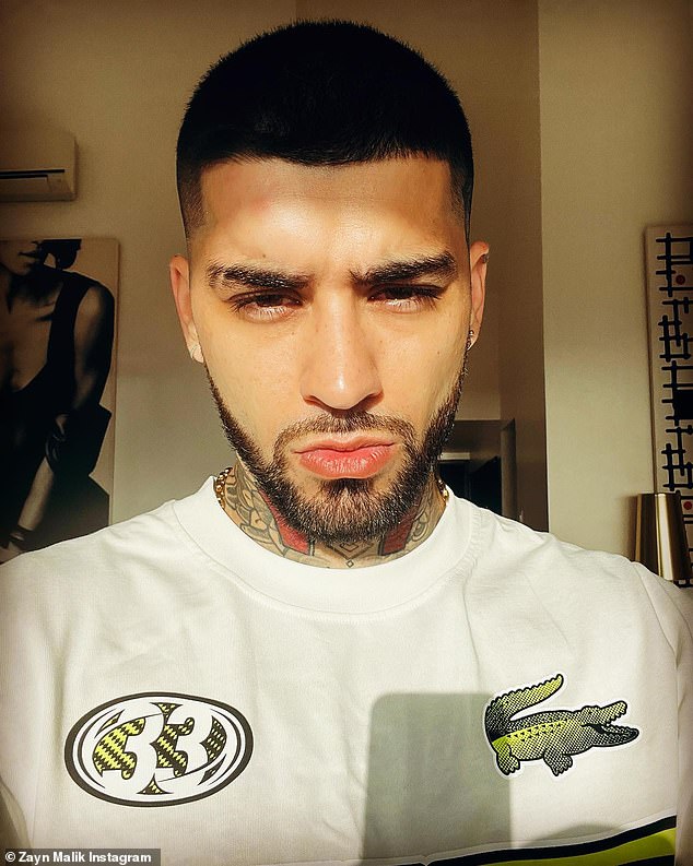 It's Zayn Malik!  The former One Direction star scared his fans with the creepy new look, with many saying they barely recognized him