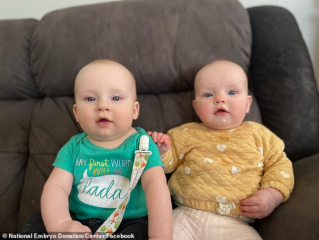 The Ridgeways already had six children before the twins were born, but wanted to continue expanding their family and attended the NEDC in March 2022