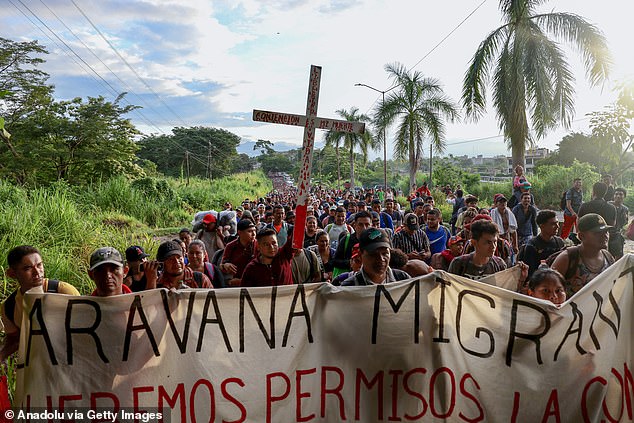 On Wednesday the caravan will reach the town of Huixtla, about 21 kilometers to the north