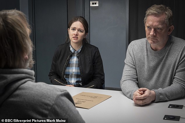 Scarce: In August, Henshall (pictured: right, as DI Perez, alongside DS Tosh, left, played by Alison O'Donnell) revealed to Radio Times that he was finding it difficult to land acting roles as a '57-year-old white man'