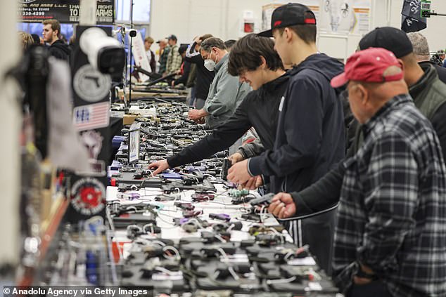 Shop 'til you drop: a gun expo at the Dulles Expo Center in Chantilly, Virginia