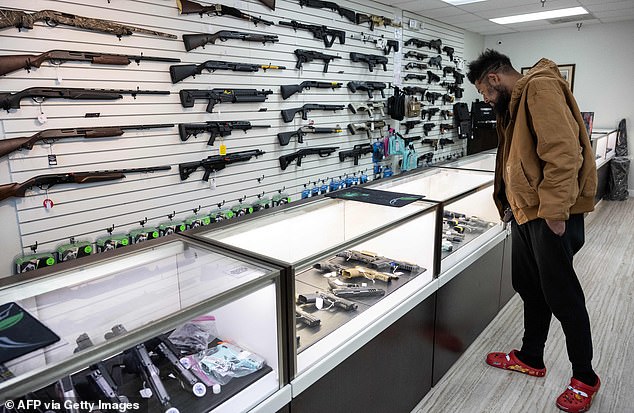 Restricting gun sales at stores like this one in Capitol Heights, Maryland, could help reduce deaths, study finds