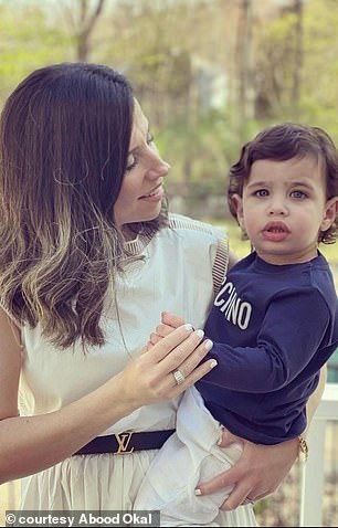 Wafa Sufian and her one-year-old son