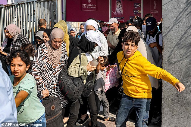 Photos show relieved families leaving the Rafah border gates for the first time since the start of the conflict between Hamas and Israel on October 7, 2023.