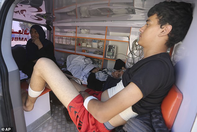 Palestinians injured in the airstrikes were met with ambulances and health care as they crossed from Gaza into Egypt on Wednesday