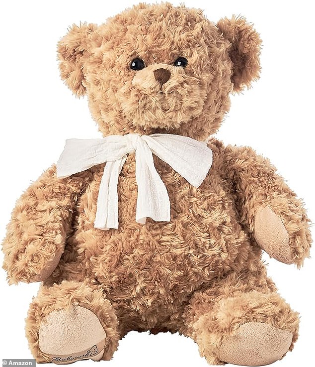 As for her suggestions for gifts for children or babies, the star suggested a $70 teddy bear made by Bukowski (seen), a $175 scooter from Bandwood, and a $65 doll from Alimrose Halle.