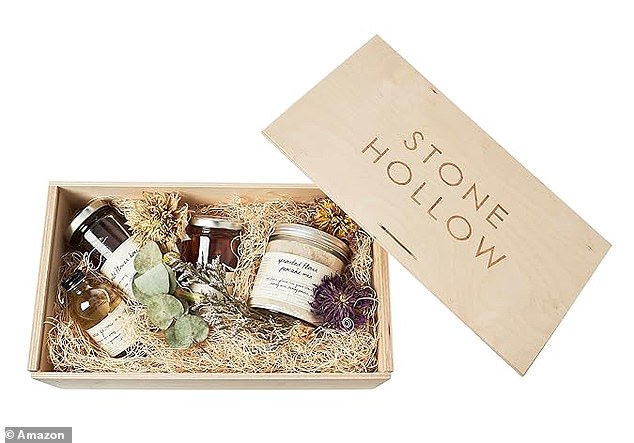 Oprah also includes plenty of food products, like Stone Hollow Farmstead's Blissful Breakfast Gift Box for $111, which comes with pancake mix, syrup, infused jelly and more.