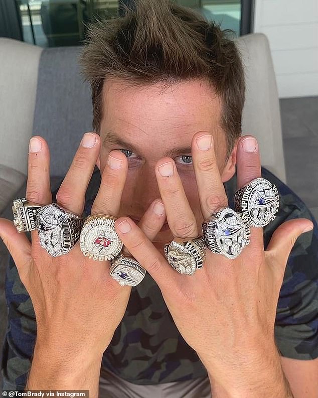 Shortly after, the former NFL star took to Instagram to show off his ring collection