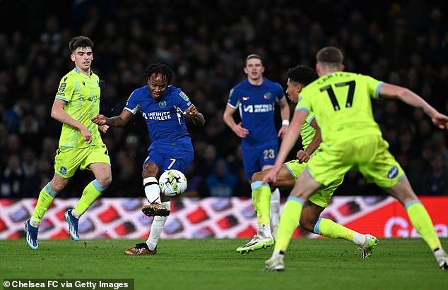 The England international doubled Chelsea's lead in the second half against Rovers