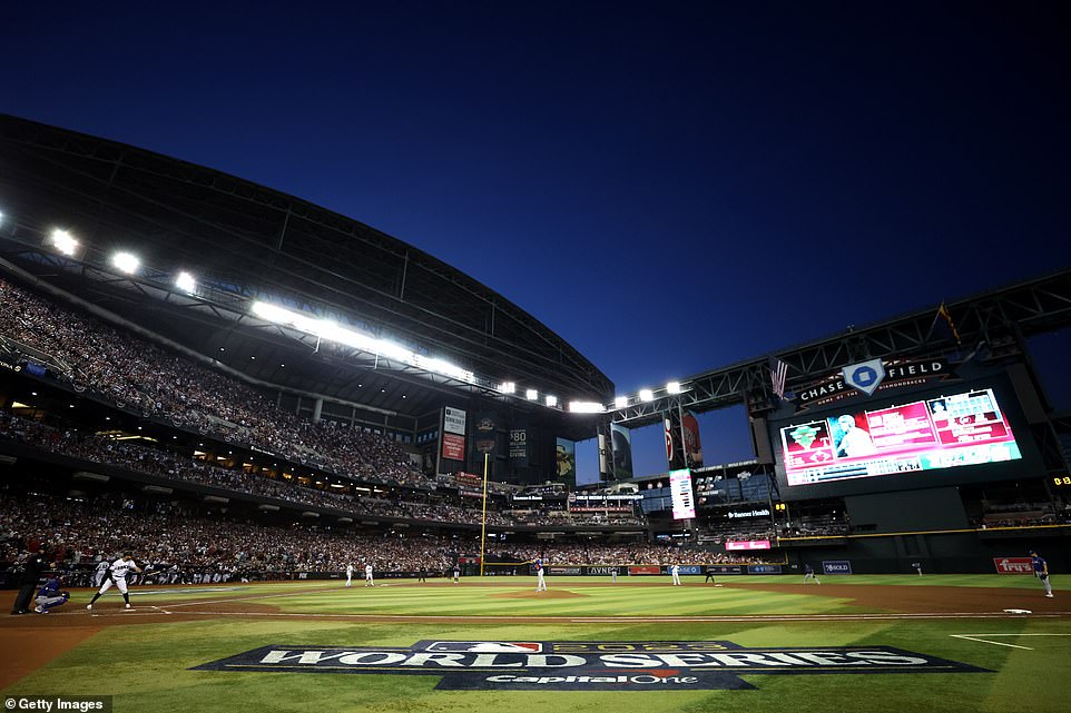 Chase Field was in the spotlight on Wednesday, but the D'Backs failed to get a game back in the series