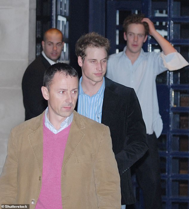 I was told that members, who pay an annual subscription of £1,000, were subsequently 'shocked' when they received an email informing them that the club had closed because it had been 'sold'.  In the photo: Prince William in Tramp