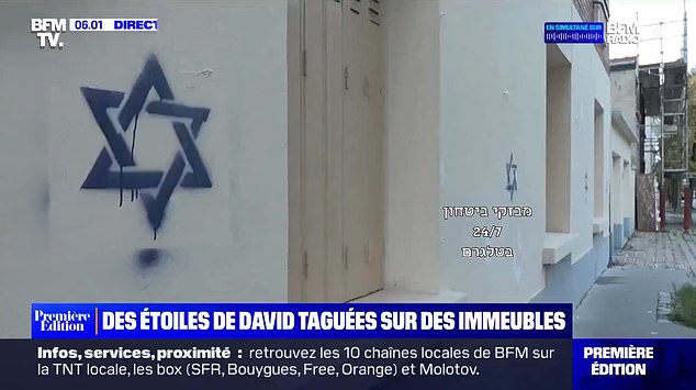 French media reported cases of Stars of David being defaced on houses in France