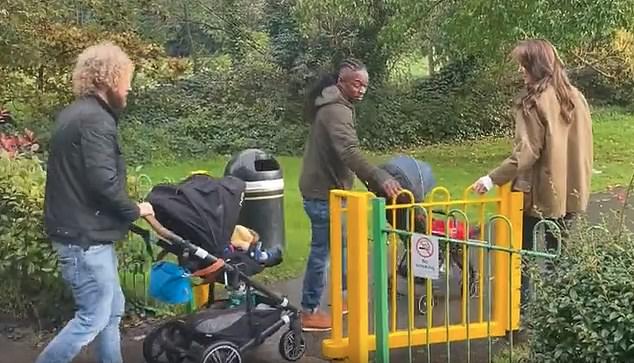 Once in the park, the group enjoyed their playtime, and the children's giggles vibrated through the garden