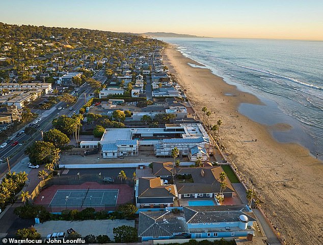 The mansion has a ranch-style main residence, a guest house and a detached apartment, combining for eight bedrooms and seven and a half bathrooms.