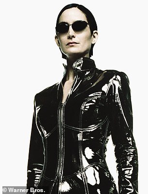 Carrie-Anne Moss depicted as Trinity in 2003's The Matrix Reloaded