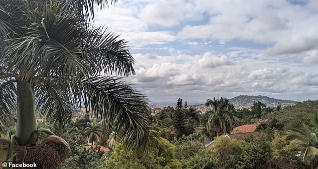 The view from the Spencers' apartment in Kampala, where they raised three children.  Someone who worked at the house reported this