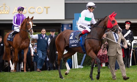 Frankie Dettori takes to the track on Free Wind for his final race at Ascot