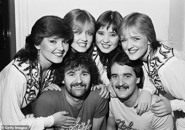 Fame: Linda rose to fame when The Nolans performed with her sisters Anne, 71, Denise, 69, Maureen, 67, and Coleen, 57 (pictured in November 1981)