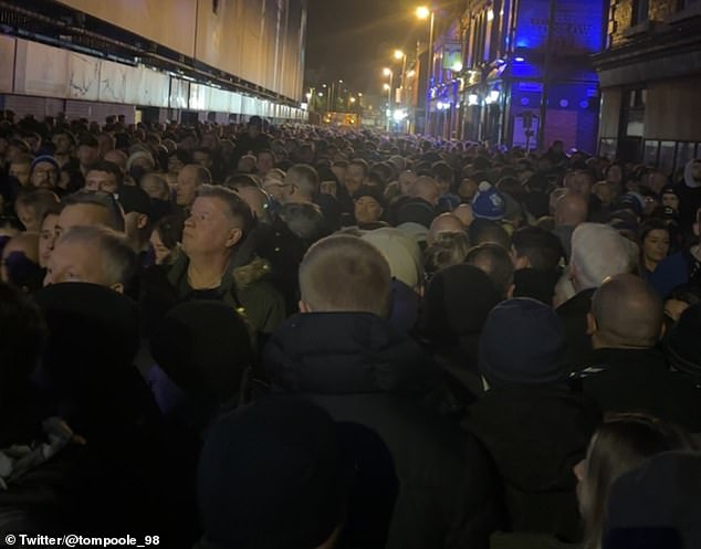 Fans sought help to resolve the issue, which saw tickets not being scanned at the Goodison turnstiles