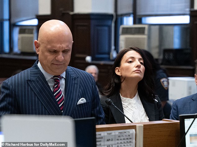 Vernikov (right) in Kings County Court in Brooklyn for her arraignment on Thursday