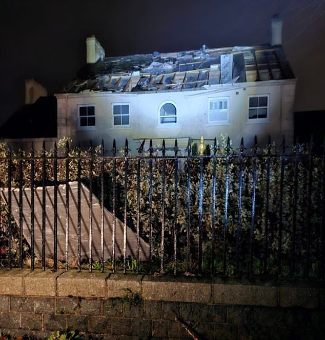 JERSEY: Dozens of people on the Channel Island have been forced to take refuge in a hotel after winds exceeding 100mph tore through storm-damaged properties