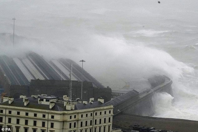 KENT: The weather bomb has led emergency workers to warn people to stay away from coastal paths amid fears that 10-metre waves could push passers-by into the sea