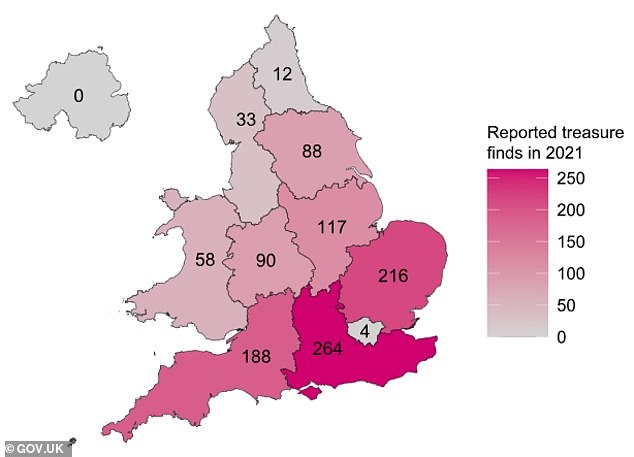 Similar forecasts were in 2021, with most discoveries made in the south-east, south-west and East Anglia.