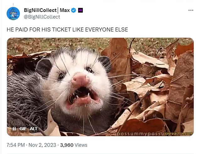 1698980632 969 College football game is interrupted by a POSSUM as it