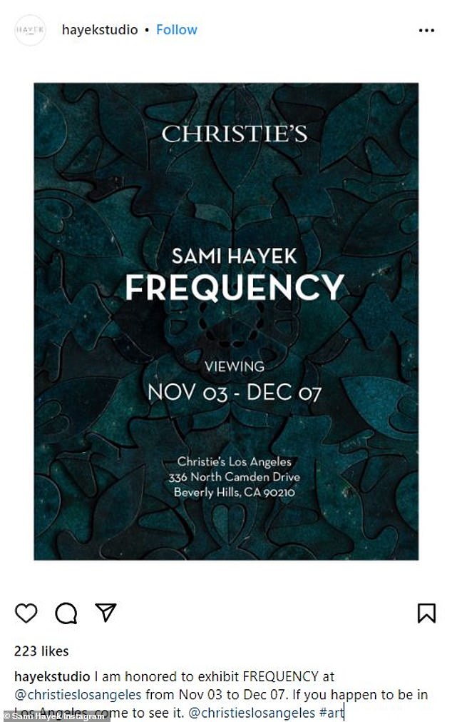 Now on view: Frequency is on view at Christie's from November 3 to December 7, Monday to Friday from 10 a.m. to 5 p.m.